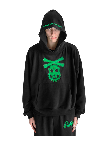 GREEN «GÖTTA FIGHT» HOODIE