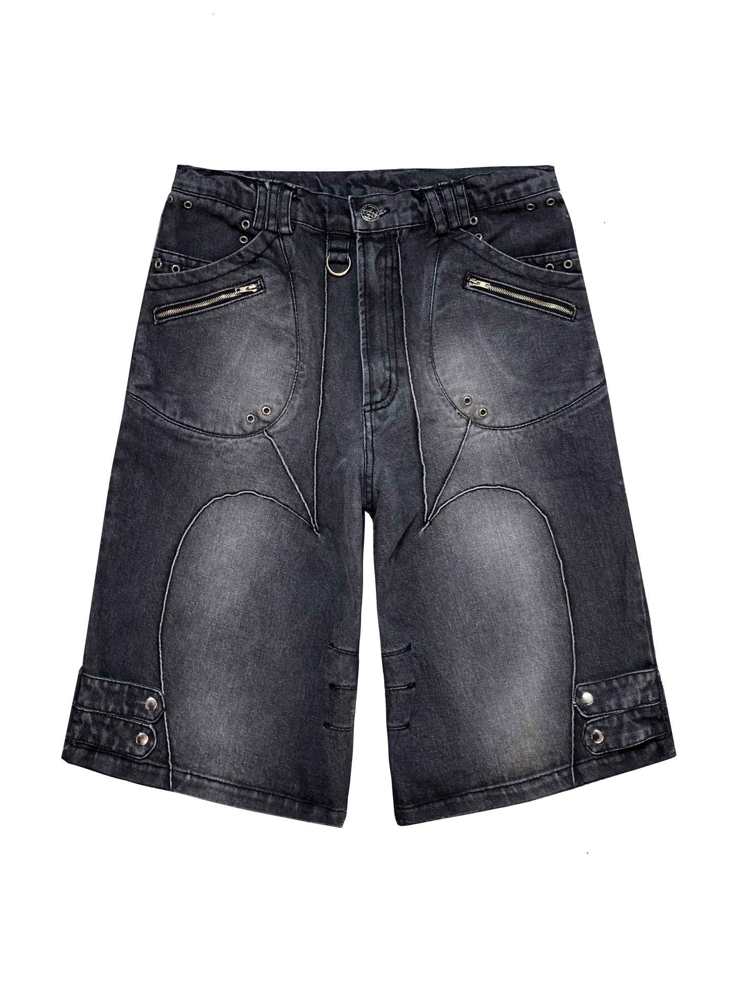 UNDERSOUL WASHED DENIM SHORTS