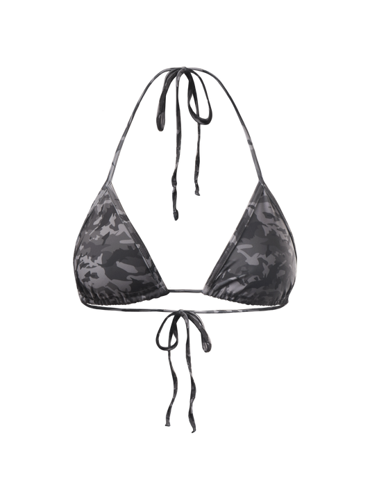 CAMO TRIANGLE BIKINI TOP