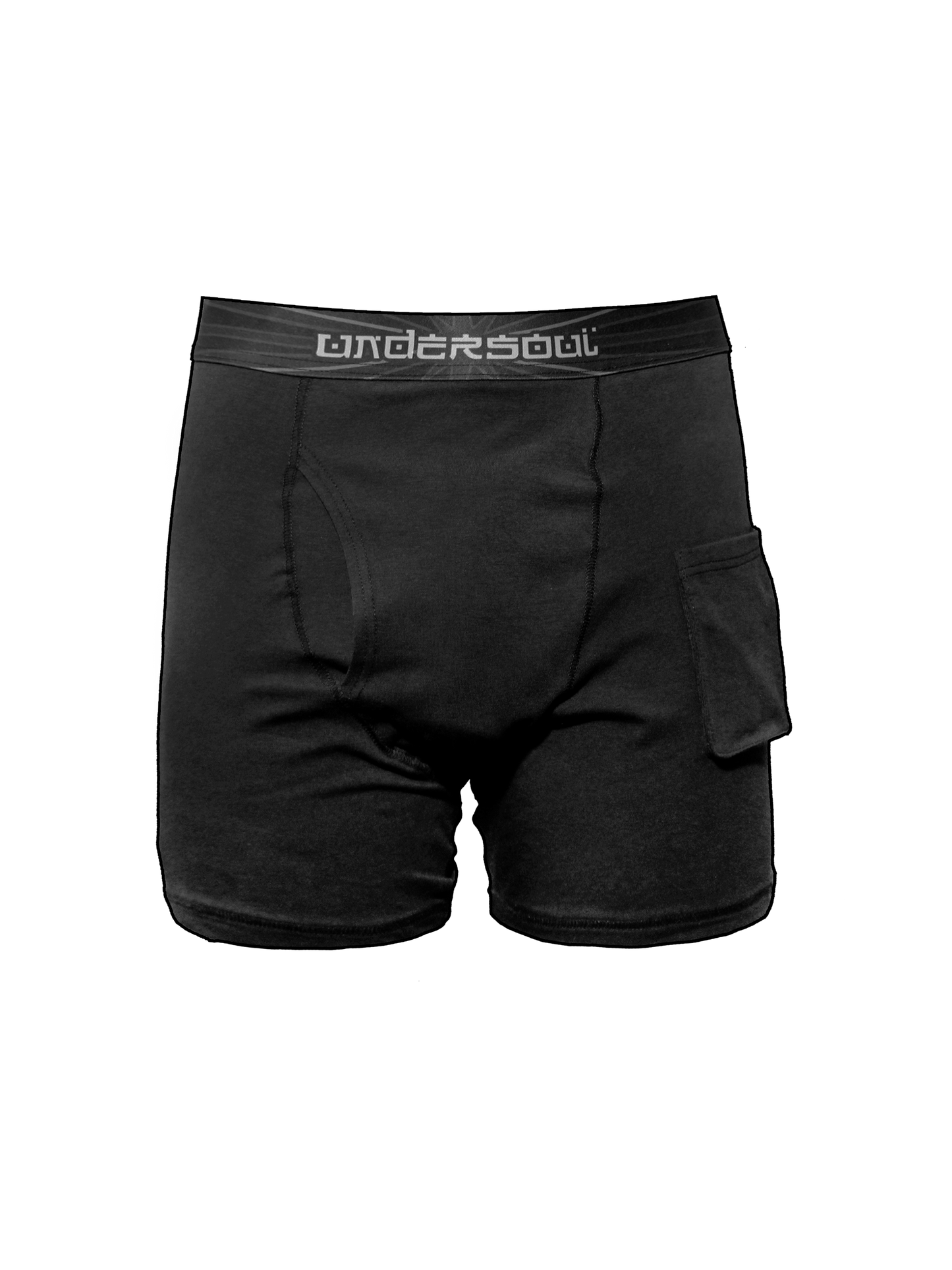 UNDERSOUL BLACK BOXER SHORTS