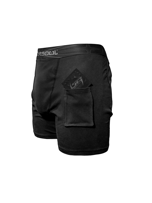 UNDERSOUL BLACK BOXER SHORTS