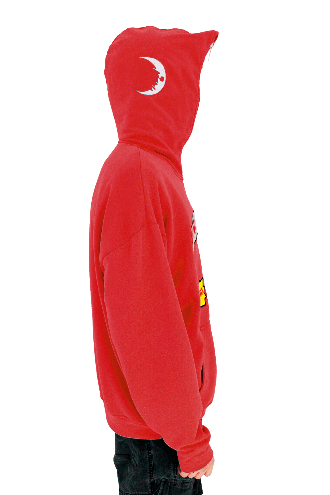 RED «UNDERWOOD» FULL ZIP HOODIE