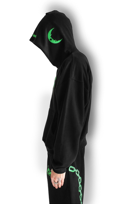 GREEN «GÖTTA FIGHT» HOODIE